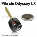 Pile pour clé Odyssey LX - Honda - changement de la pile de télécommande