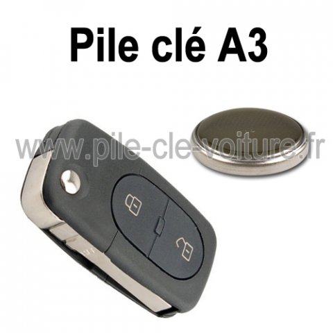 Pile pour clé A3  - Audi - changement de la pile de télécommande