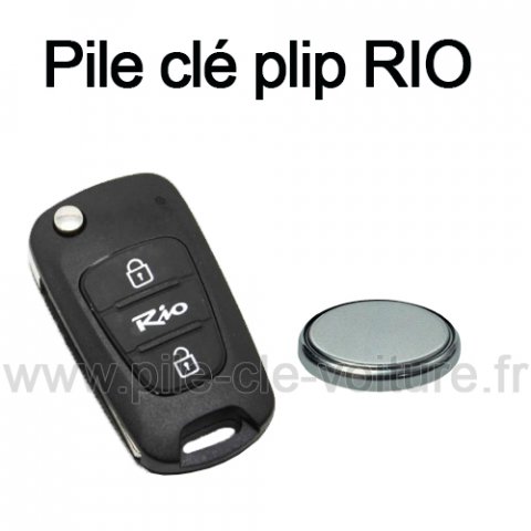 Pile pour clé plip RIO - Kia - changement de la pile de télécommande
