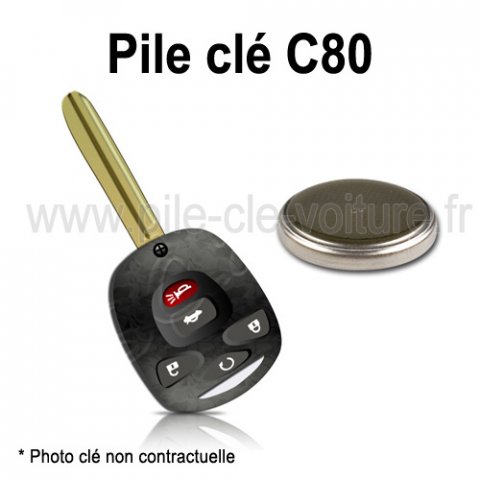Pile pour clé C80 - Volvo - changement de la pile de télécommande