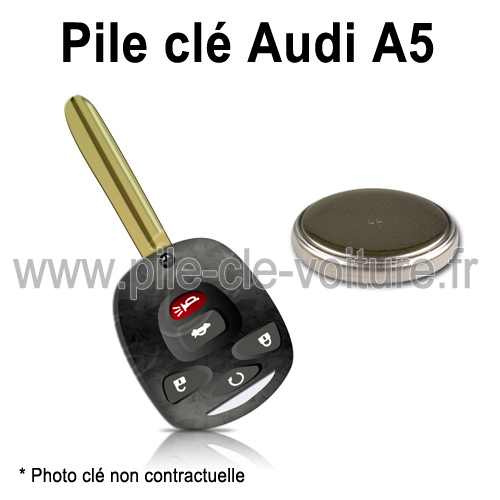 Pile pour clé A5 - Audi - changement de la pile de télécommande