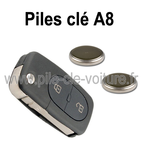 Piles pour clé A8 D2 - Audi - changement des piles de télécommande