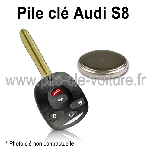 Pile pour clé S8 - Audi - changement de la pile de télécommande