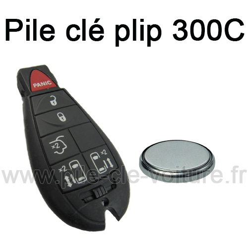 Pile pour clé plip 300C - Chrysler - changement de la pile de télécommande