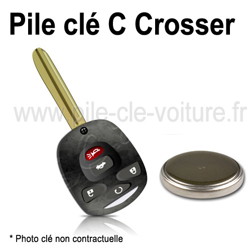 Pile pour clé C Crosser - Citroën - changement de la pile de télécommande
