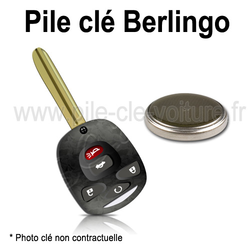 Pile pour clé Berlingo 2 - Citroën - changement de la pile de télécommande