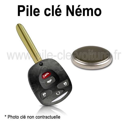 Pile pour clé Nemo  - Citroën - changement de la pile de télécommande