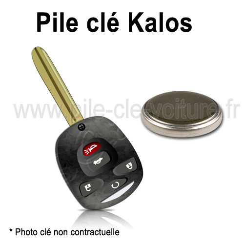 Pile pour clé Kalos - Daewoo - changement de la pile de télécommande