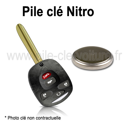 Pile pour clé Nitro - Dodge - changement de la pile de télécommande