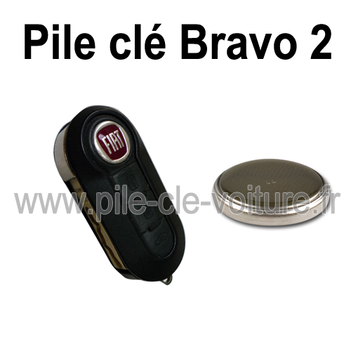 Pile pour clé Bravo 2 - Fiat - changement de la pile de télécommande