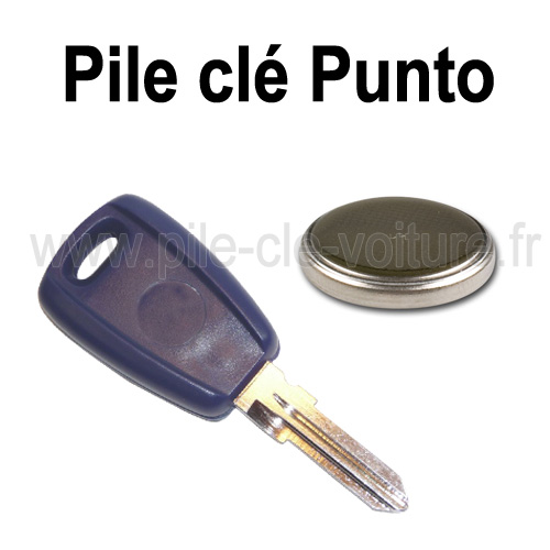 Pile pour clé Punto - Fiat - changement de la pile de télécommande