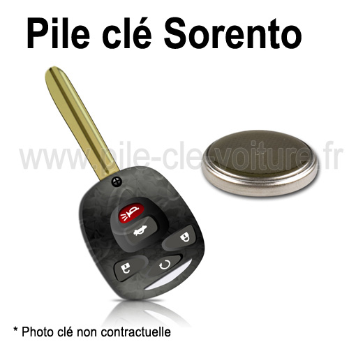 Pile pour clé Sorento 2 - Kia - changement de la pile de télécommande