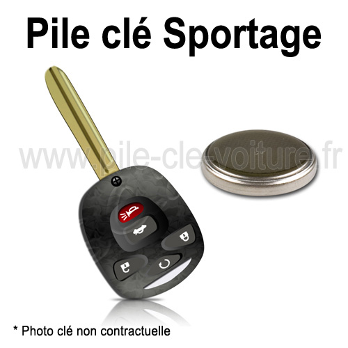 Pile pour clé Sportage 3 - Kia - changement de la pile de télécommande