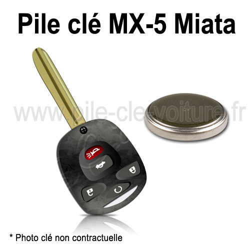 Pile pour clé MX-5 Miata - Mazda - changement de la pile de télécommande