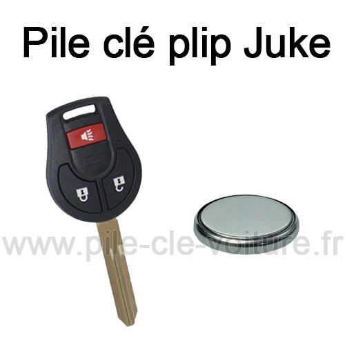 Pile pour clé plip Juke - Nissan - changement de la pile de télécommande