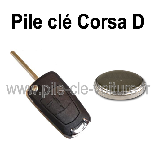 Pile pour clé Corsa D - Opel - changement de la pile de télécommande