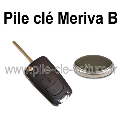 Pile pour clé Meriva B - Opel - changement de la pile de télécommande
