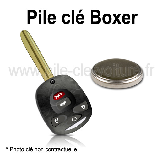 Pile pour clé Boxer 2 - Peugeot - changement de la pile de télécommande