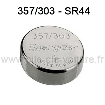Pile 357/303 - SR44SW - Oxyde d'argent 1,55V - Energizer