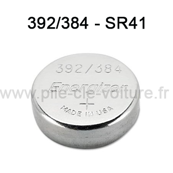 Pile 392/384 - SR41 - Oxyde d'argent 1,55V - Energizer