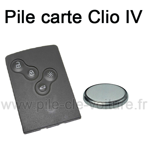 Pile pour carte Clio 4 - Renault - changement de la pile de télécommande