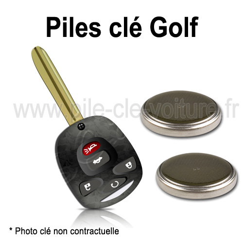 Piles pour clé Golf 3 - Volkswagen - changement des piles de télécommande