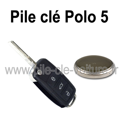 Pile pour clé Polo 5 - Volkswagen - changement de la pile de télécommande