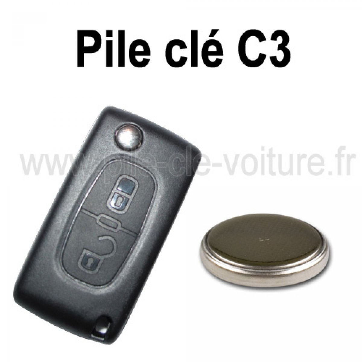 Pile CR1632 Pile clé de voiture : Renault, Citroen, Peugeot