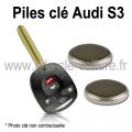 Piles pour clé S3 - Audi - changement des piles de télécommande