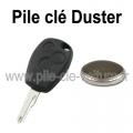 Pile pour clé Duster - Dacia - changement de la pile de télécommande