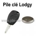 Pile pour clé Lodgy - Dacia - changement de la pile de télécommande