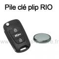 Pile pour clé plip RIO - Kia - changement de la pile de télécommande