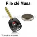 Pile pour clé Musa - Lancia - changement de la pile de télécommande