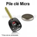 Pile pour clé Micra 3 - Nissan - changement de la pile de télécommande