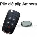 Pile pour clé plip Ampera - Opel - changement de la pile de télécommande