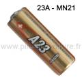A23 - Pile pour clé / télécommande 23A MN21 V23GA  Alcaline 12V