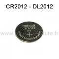 CR2012 - Pile pour clé / télécommande CR2012 Lithium 3V
