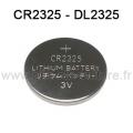 CR2325 - Pile pour clé / télécommande CR2325 Lithium 3V