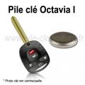 Pile pour clé Octavia 1 (3 boutons  - Clé repliable ) - Skoda - changement de la pile de télécommande