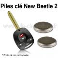 Piles pour clé New Beetle 2 - Volkswagen - changement des piles de télécommande