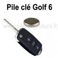 Pile pour clé Golf 7 - Volkswagen - changement de la pile de télécommande