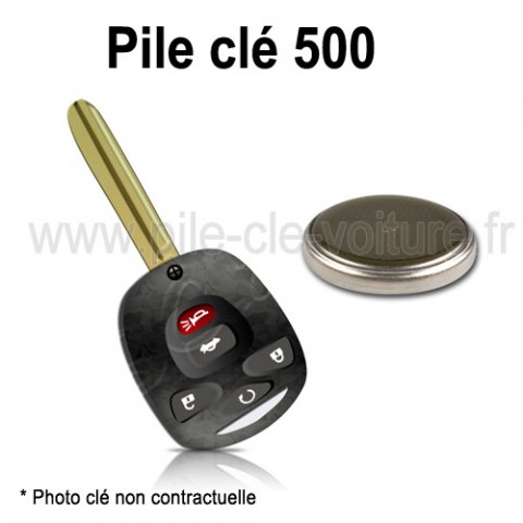 Pile pour clé 500 - Fiat - changement de la pile de télécommande