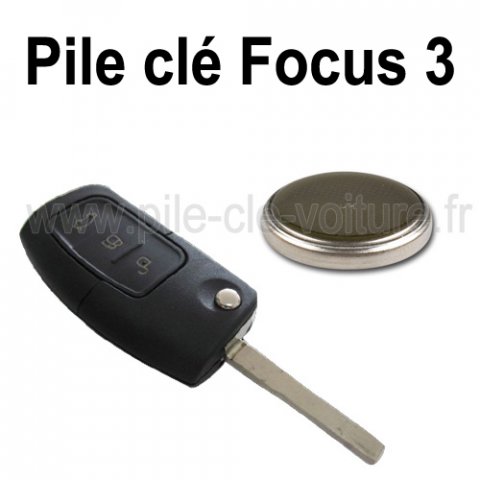 Pile pour clé Focus 3 - Ford - changement de la pile de télécommande