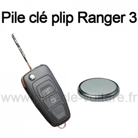 Pile pour clé plip Ranger 3 - Ford - changement de la pile de télécommande