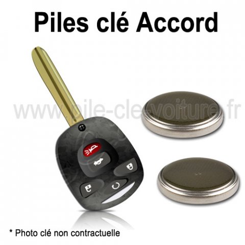 Piles pour clé Accord - Honda - changement des piles de télécommande