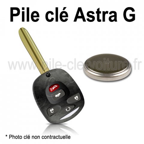 Pile pour clé Astra G - Opel - changement de la pile de télécommande