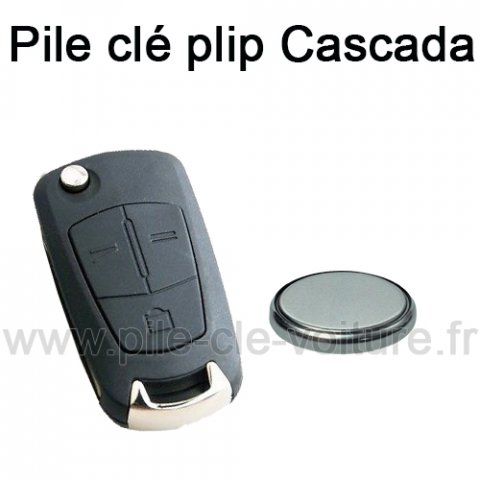 Pile pour clé plip Cascada - Opel - changement de la pile de télécommande