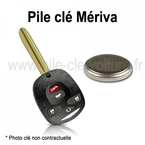 Pile pour clé Meriva - Opel - changement de la pile de télécommande