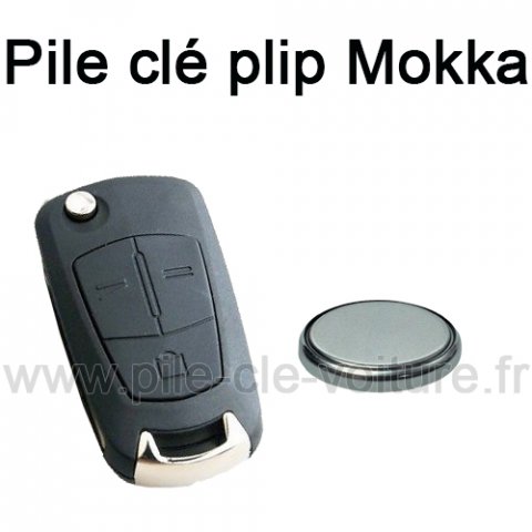 Pile pour clé plip Mokka - Opel - changement de la pile de télécommande