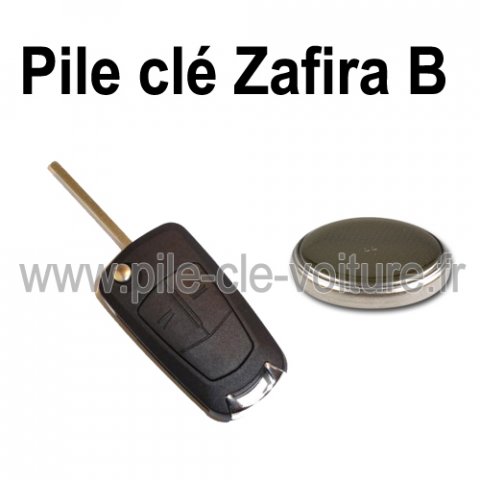 Pile pour clé Zafira B - Opel - changement de la pile de télécommande